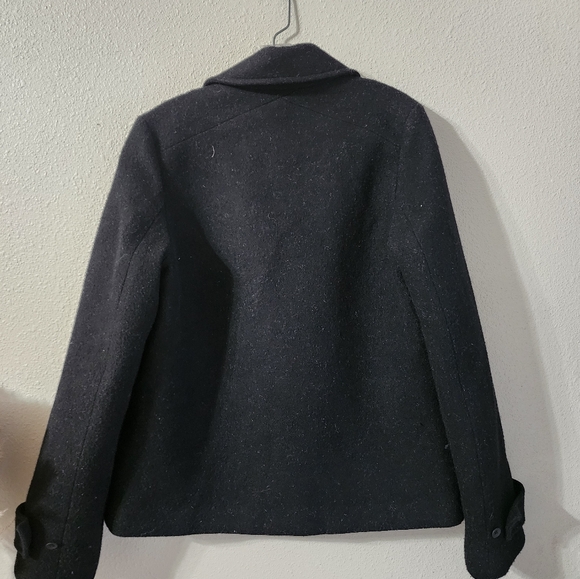 I’OGAN size medium womens bllack wool coat - Picture 2 of 4